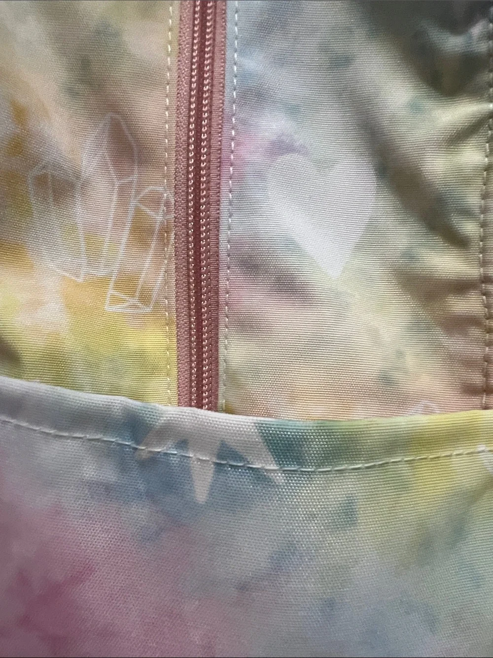 Pura Vida Pastel Tie-Dye Backpack with Numerous Accents